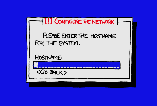 Please enter the hostname.